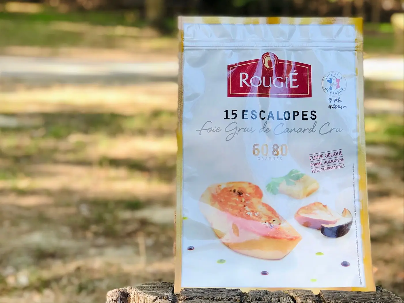 Sac zip imprimé foie gras